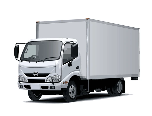 white box truck cargo delivery 600nw 2176174231